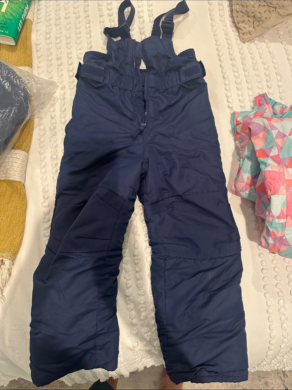 Cat & Jack Navy Kids Snow Bib Overalls
